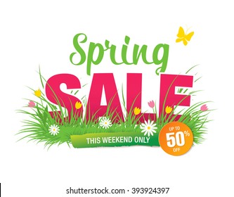 Spring sale poster