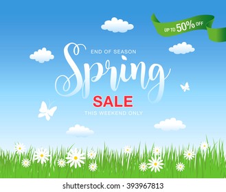 Spring sale poster