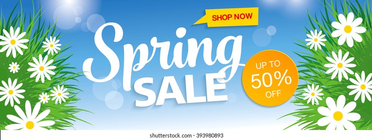 Spring sale poster