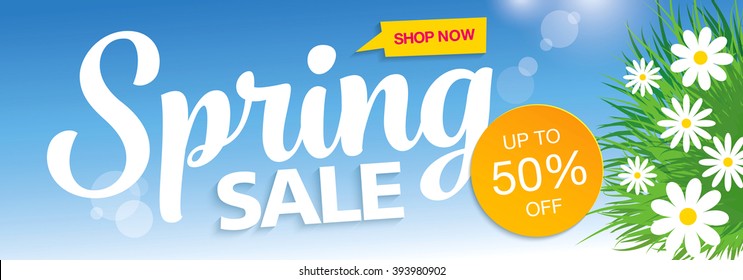 Spring sale poster