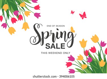 Spring sale poster