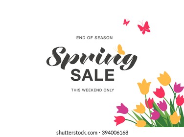Spring sale poster