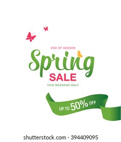 Spring sale poster