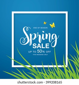 Spring sale poster