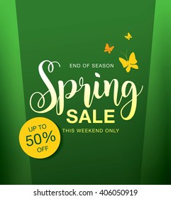 Spring sale poster
