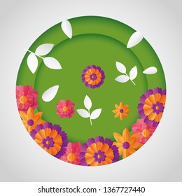 spring sale round design