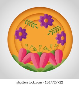 spring sale round design
