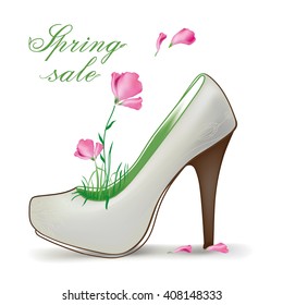 
spring sale. from shoes flowers grow