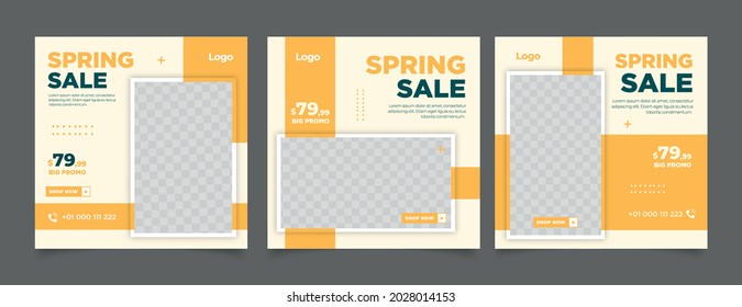 Spring sale for social media post	