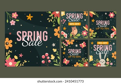 Spring Sale Special Promo Social Media Post