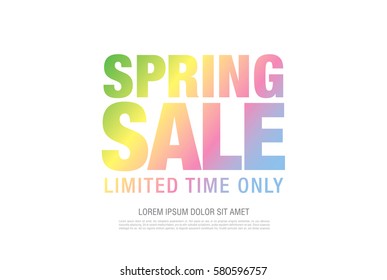 spring sale template banner