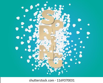 Spring Sale Vector background with beautiful flower for banner, flyer, Invitation, poster, brochure, discount, sale
