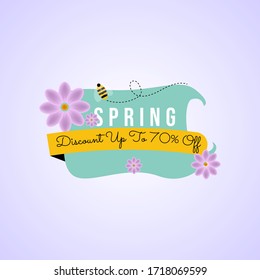 Spring Sale Vector Design Illustration