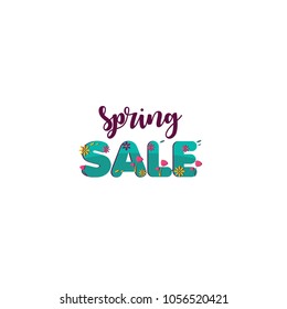 Spring sale Vector Template Design