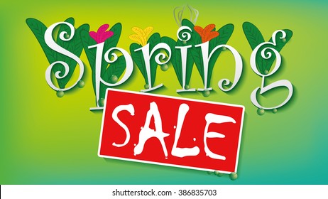 Spring sale word