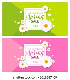 Spring sales banner - for any sales events and seasonal discounts.