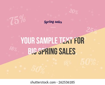 Spring sales template.