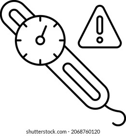 spring scale Concept, hook based blance Vector Icon Design, Weight Measuring device Error Symbol, Mass balances Sign, calibration and Vibration Stock Illustration