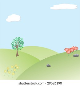 Spring scene in the country