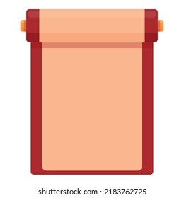 Spring scroll icon cartoon vector. China new year. Asian card