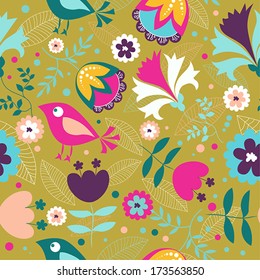 spring seamless floral pattern