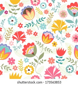 spring seamless floral pattern