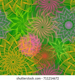Spring seamless floral wallpaper, vector illustration