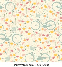 Spring seamless flower pattern