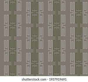 Spring seamless geometric pattern depicting a labyrinth, wires, engineering structures. Vector design for web banner, business presentation, brand package, fabric, print, wallpaper, postcard.