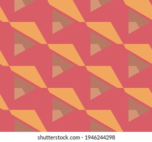 Spring seamless geometric pattern with the image of architecture, construction, blocks. Vector design for web banner, business presentation, brand package, fabric, print, wallpaper, postcard.