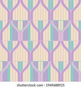 Spring seamless geometric pattern with the image of wires, weaves, threads. Vector design for web banner, business presentation, brand package, fabric, print, wallpaper, postcard.