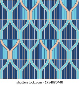 Spring seamless geometric pattern with the image of wires, weaves, threads. Vector design for web banner, business presentation, brand package, fabric, print, wallpaper, postcard.