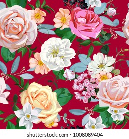 Spring seamless pattern