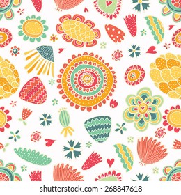Spring seamless pattern.