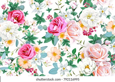 Spring seamless pattern