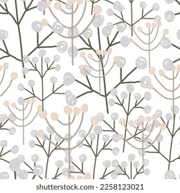 spring seamless pattern children's cute. floral seamless pattern with many decorative flowers, leaves and twigs. For fashion fabrics, children’s clothing, T-shirts, postcards, templates and scrapbooki