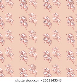 Spring seamless pattern with flowers.