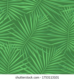 Spring Seamless Trendy Graphic Abstract. Bright Repeated Summer Vector Texture. Eco Seamless Fashion Graphic Print. Pattern, Tropical, Vivid Seamless Pattern. Vector,