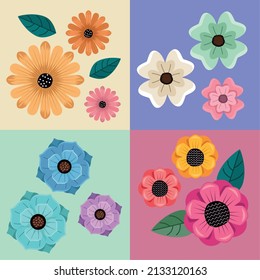 spring season flowers patterns backgrounds