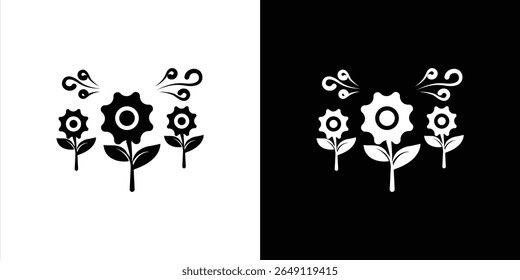 Spring season icon Isolated flat vector in outline