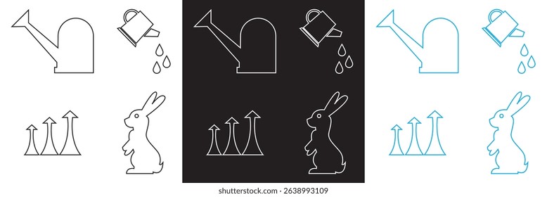 Spring Season Icon. Vector for Flower, plant, gardening, nature, , bunny, leaf, clover, growth, camp, bloom etc  . Vector illustration. isolated on white and black background. EPS 10