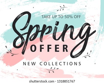 Spring Season Illustration Design Background.