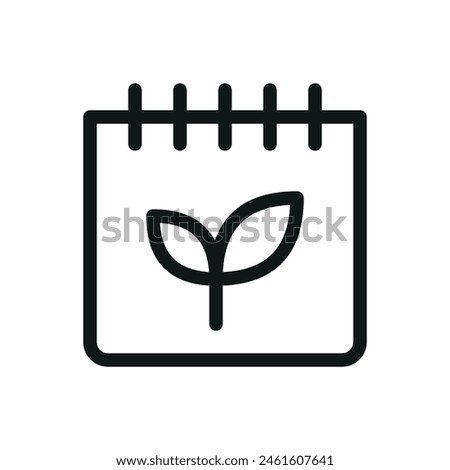 Spring season isolated icon, spring time vector icon with editable stroke