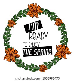 Spring season print design for tshirt