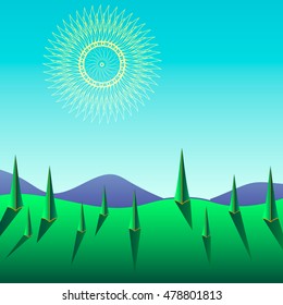Spring season vector icon