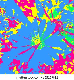 Spring season, vector poster layout