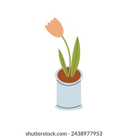 Spring set, hand drawn elements- flowers, rabbit, Easter, gardening, flowers, beds, bulbs, cart, watering can, apron, seeds, gardening supplies. Perfect for scrapbooking, greeting card, party invitati