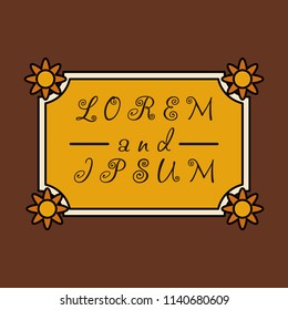 spring sign of labels, signs and borders