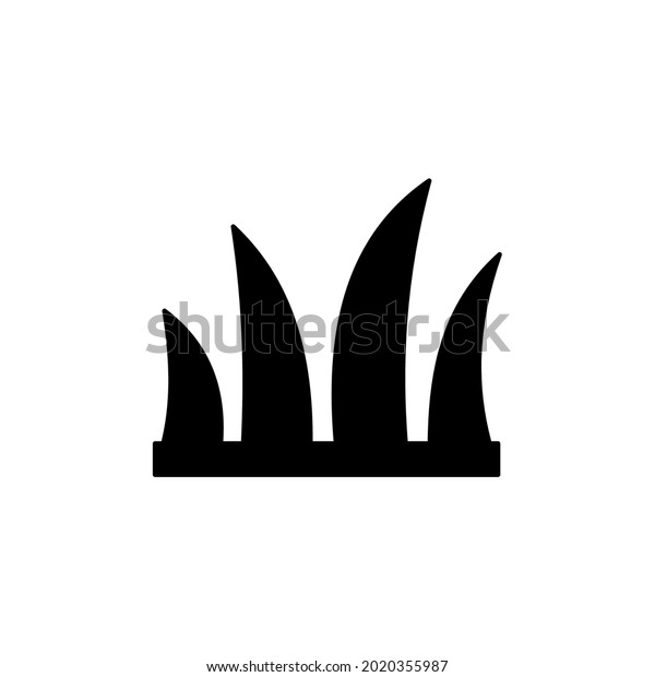 Spring Silhouette Vector Black Spring Silhouette Stock Vector (Royalty