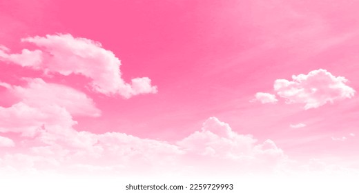 Fondo rosa del paisaje del cielo de primavera